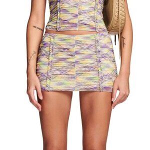 NWT I.AM.GIA PARTON MINI SKIRT - Purple check